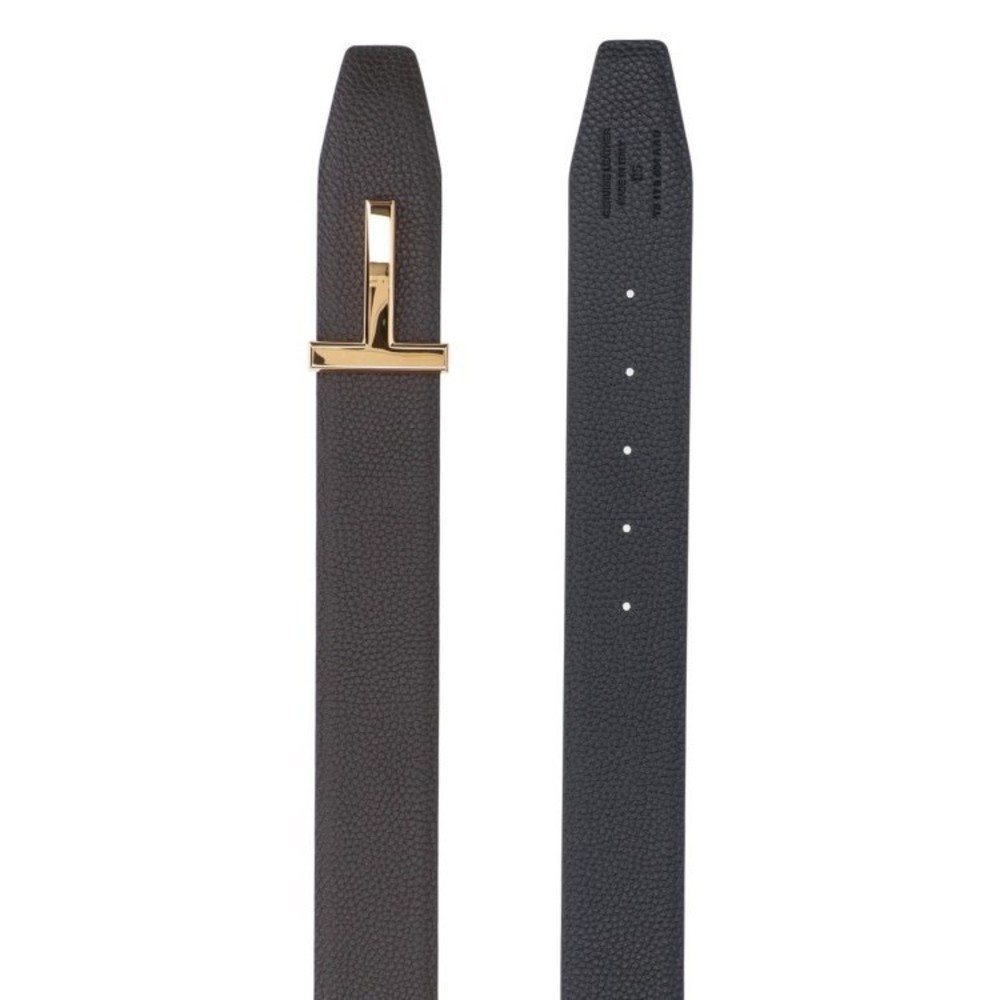 Tom Ford Reversible T Icon Belt – Brown/Black - NWT - Picture 2 of 3